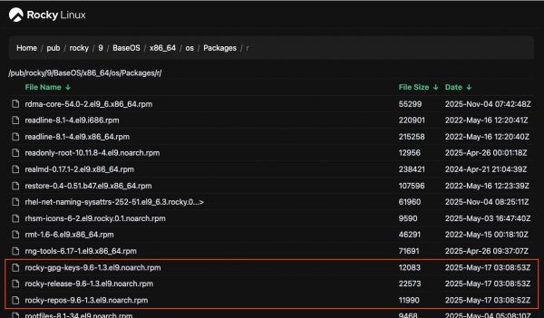 Rocky9 packages upgrade.jpg