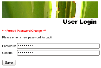 Cacti password change.png