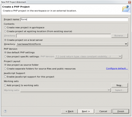 Eclipse php project create first screen.png
