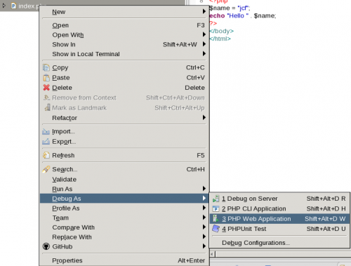 Eclipse run-debug web contextual menu.png